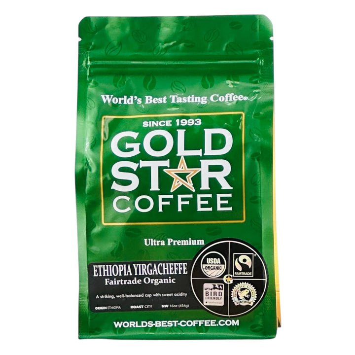 Ethiopian Yirgacheffe Fair Trade Organic Green Unroasted