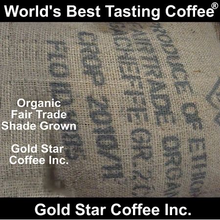 Ethiopian Yirgacheffe Fair Trade Organic Green Unroasted